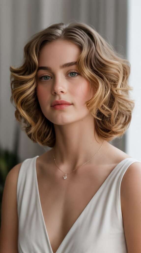 26. Long Bob with Soft Curls