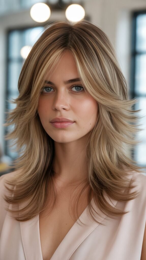 12. Long Feathered Haircut