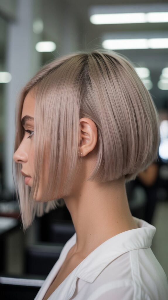 Sleek Long Bob with Undercut
