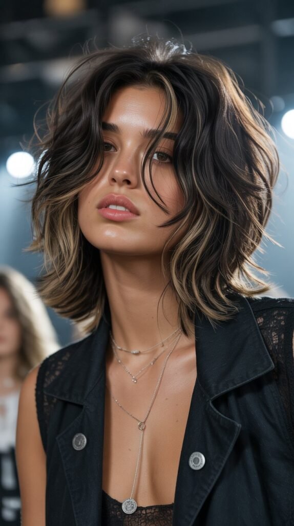 11. Shaggy Layered Long Bob