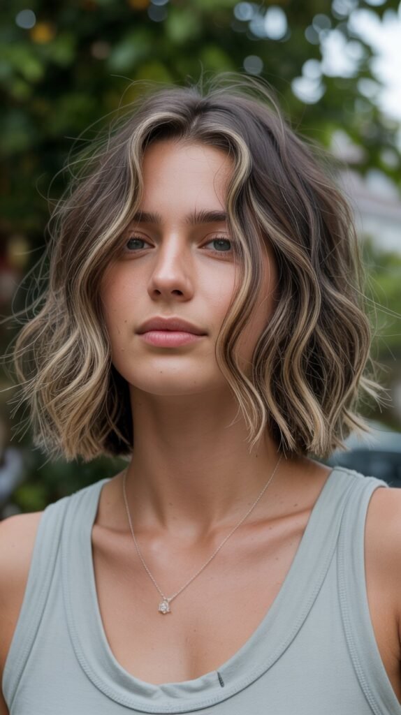 10. Tousled Long Bob with Texture