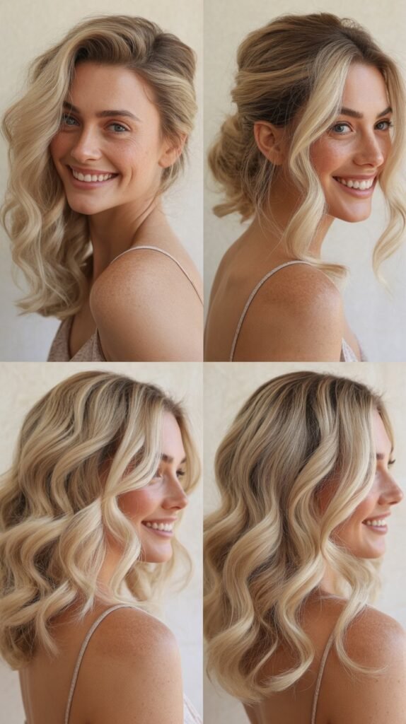 Soft Blonde Waves for Romantic Appeal