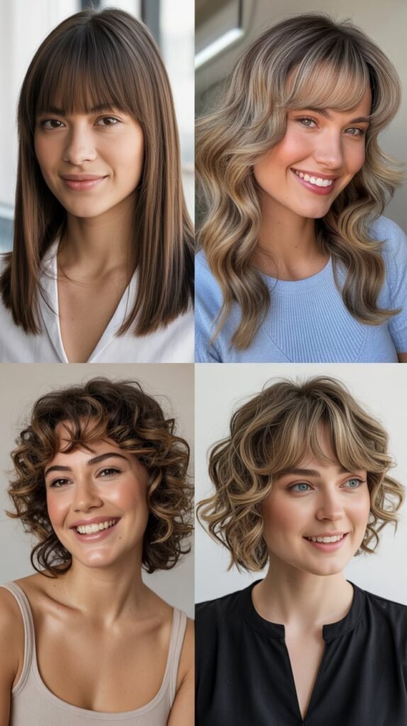 Medium Cut With Graduated Bangs