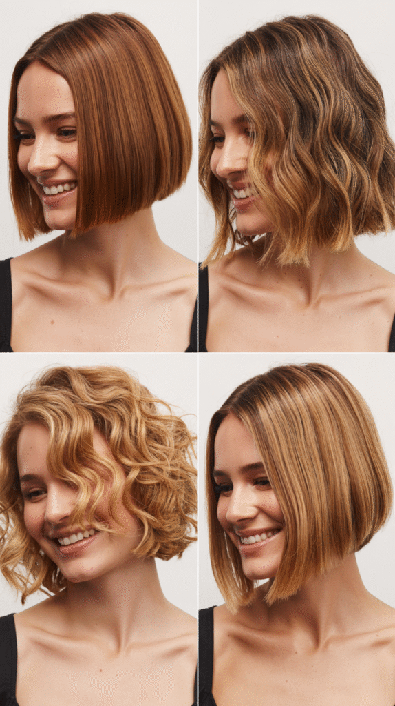 6. Layered Bob with Face-Framing Pieces