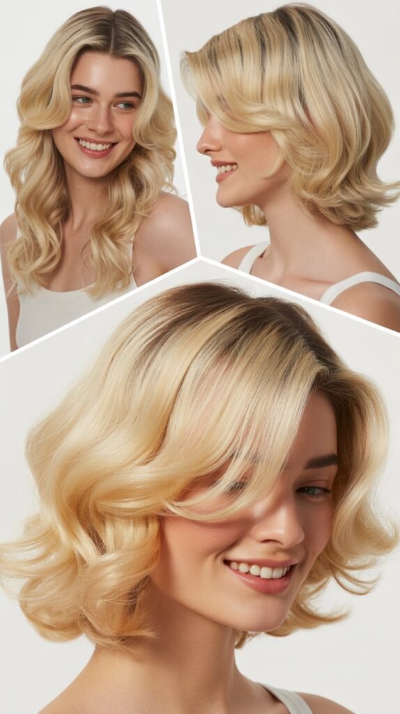 Ice Cream Blonde with Tapered Layers
