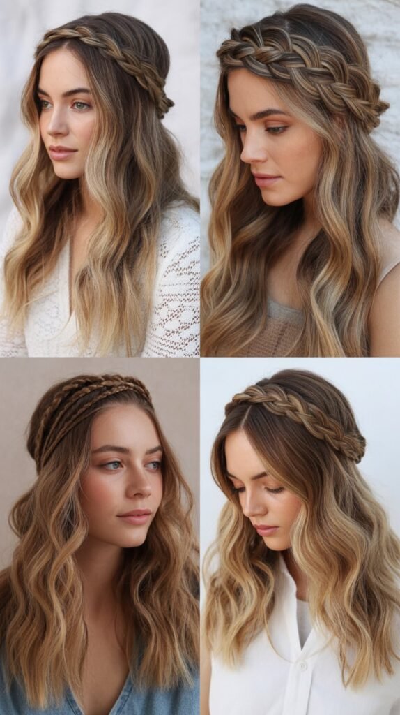  Twisted Crown Braid Waves
