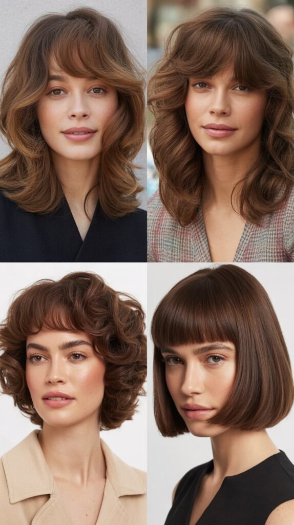 Layered Bangs with Bouncy Blowout