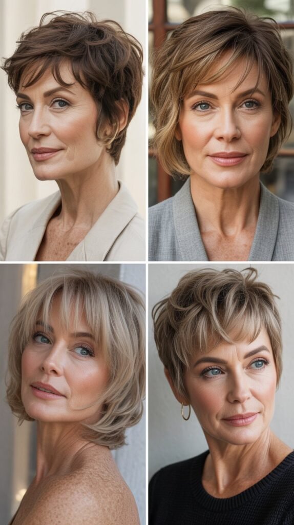 Textured Crop with Micro Bangs