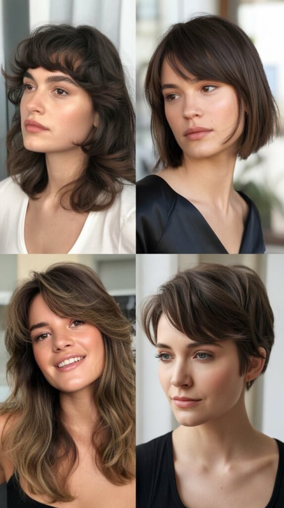 Side-Swept Wispy Bangs with Volume