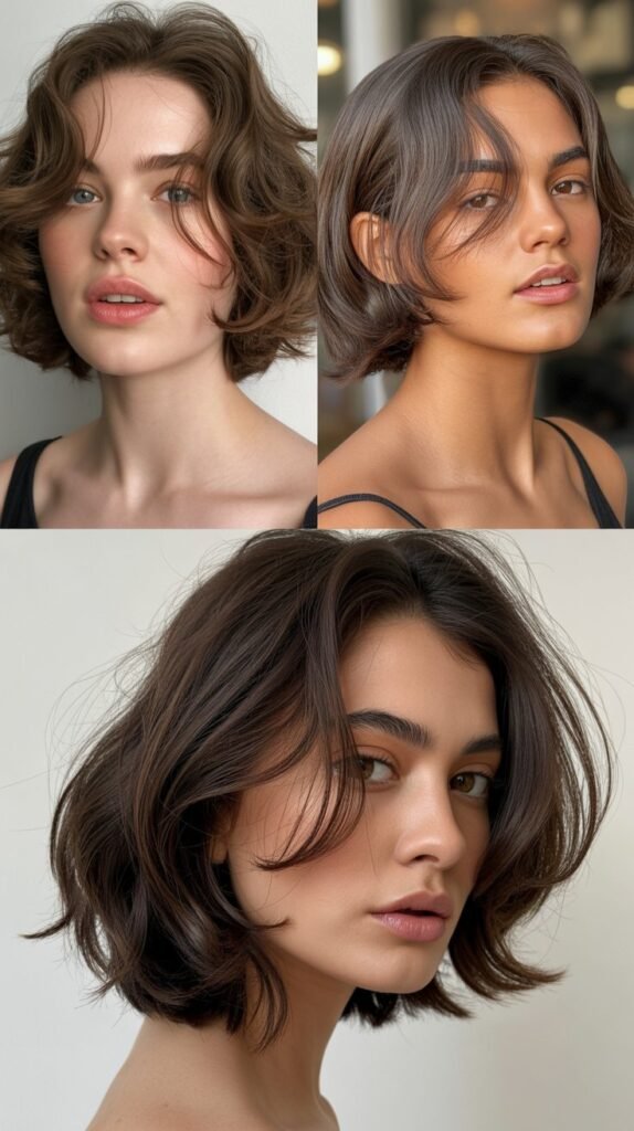  Long Bob with Feathered Ends