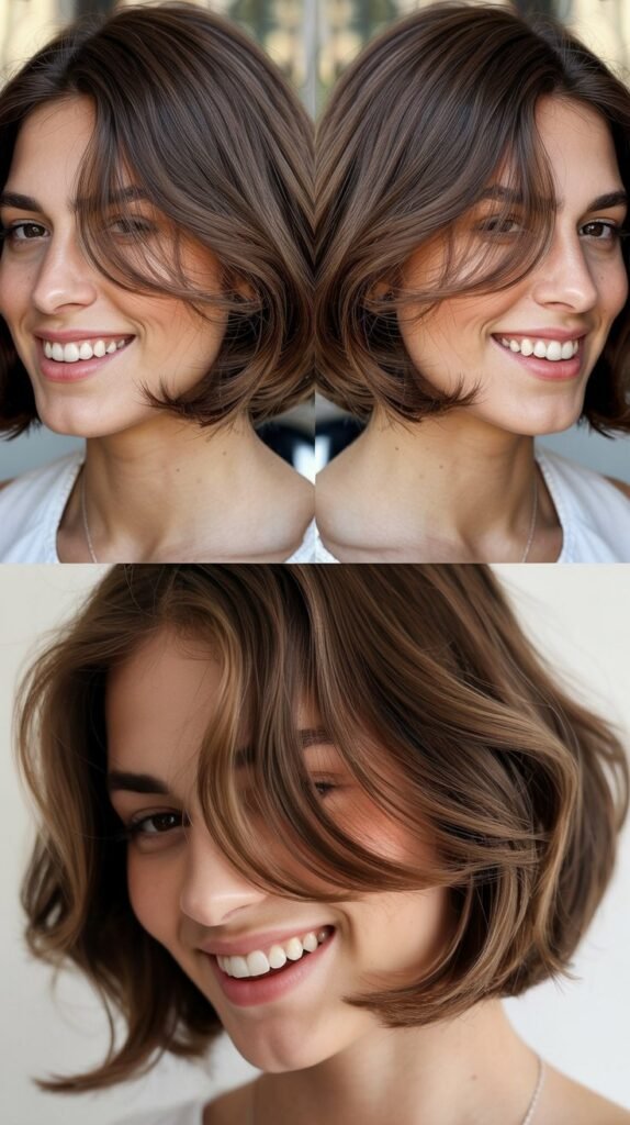 Soft Angled Bob with Face-Framing