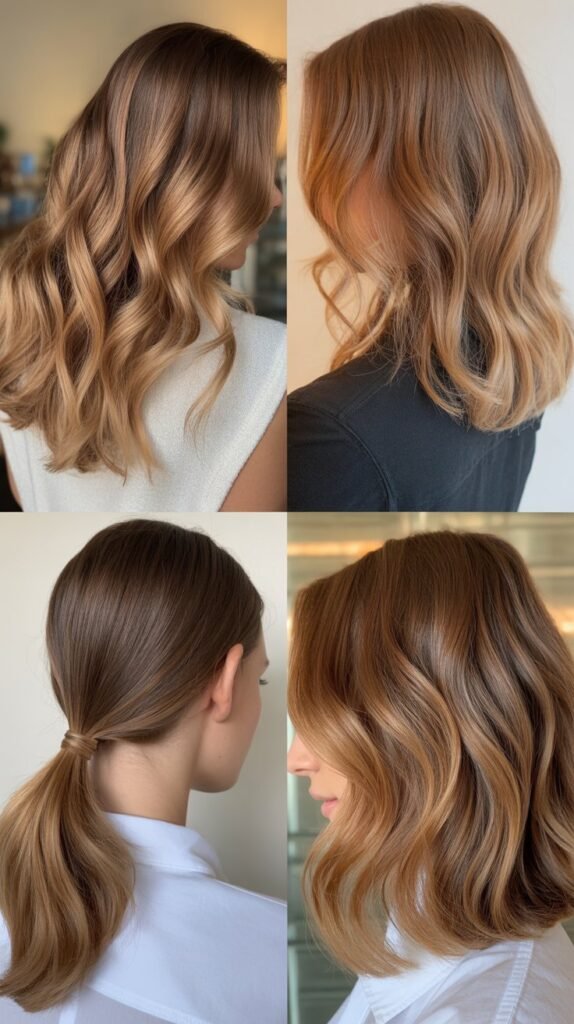  Honey Highlights with Darker Roots