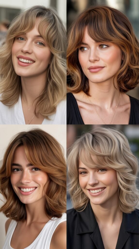 Medium Shag With Arched Fringe