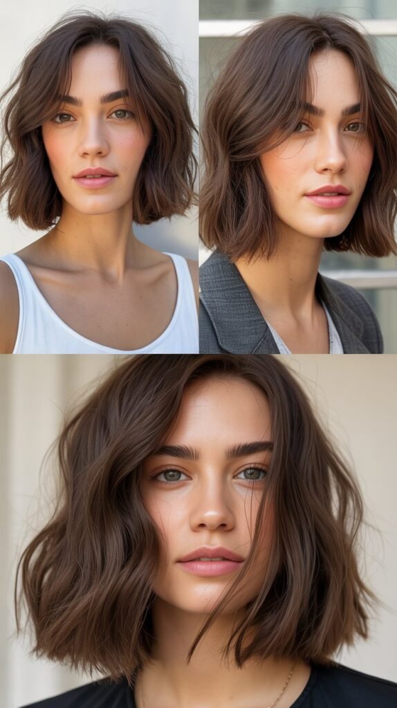 The Piece-y Textured Long Bob