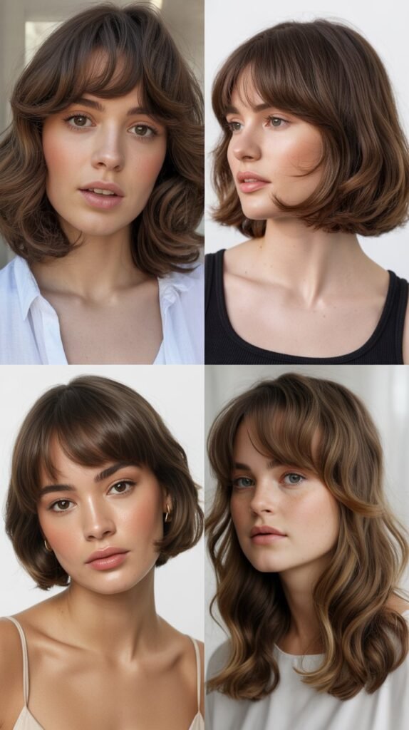 Arched Bangs with Rounded Layers
