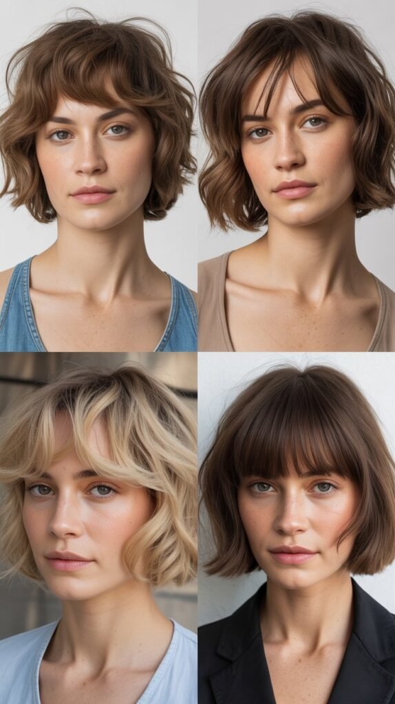 Shaggy Bob with Piece-y Bangs