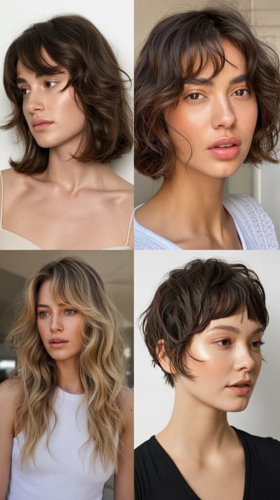 Wispy Bangs with Air-Dried Texture