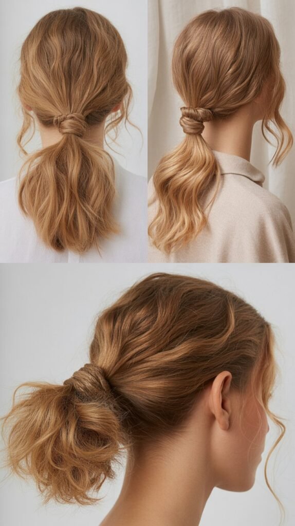 Knotted Ponytail Waves