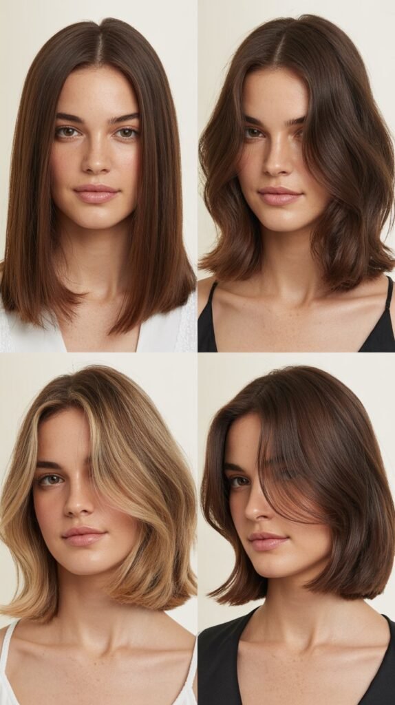 Long Bob with Face-Framing Layers