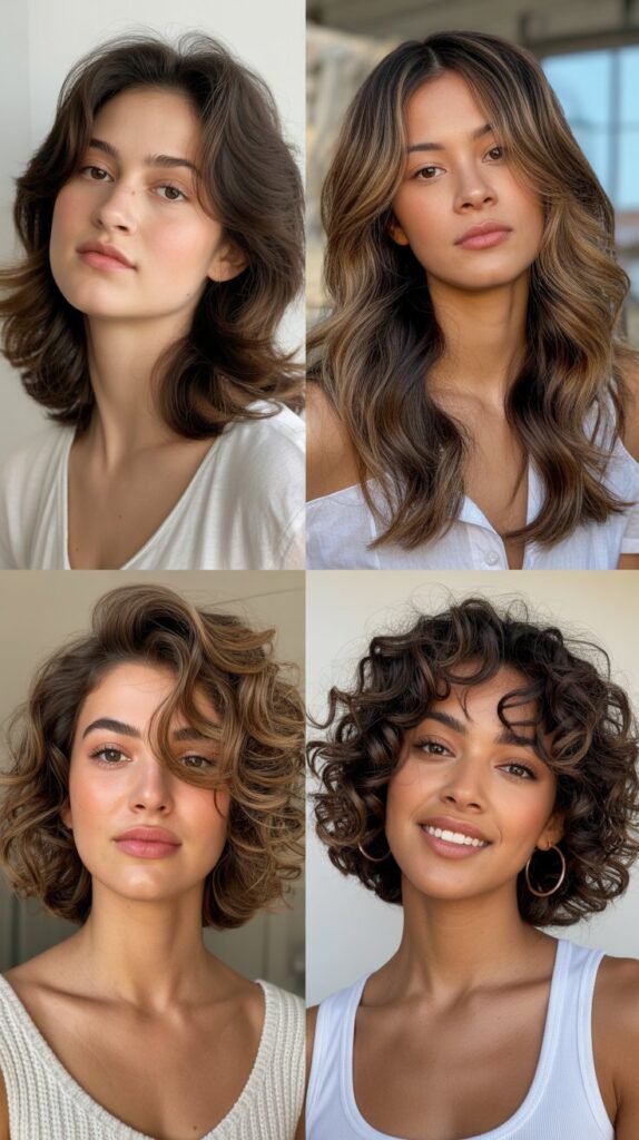 Layered Hair with Root Lift