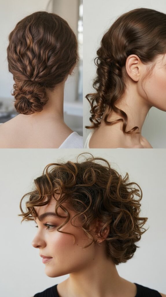 French Twist with Curly Texture