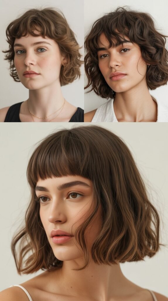 Piece-y Bangs with Tousled Lob