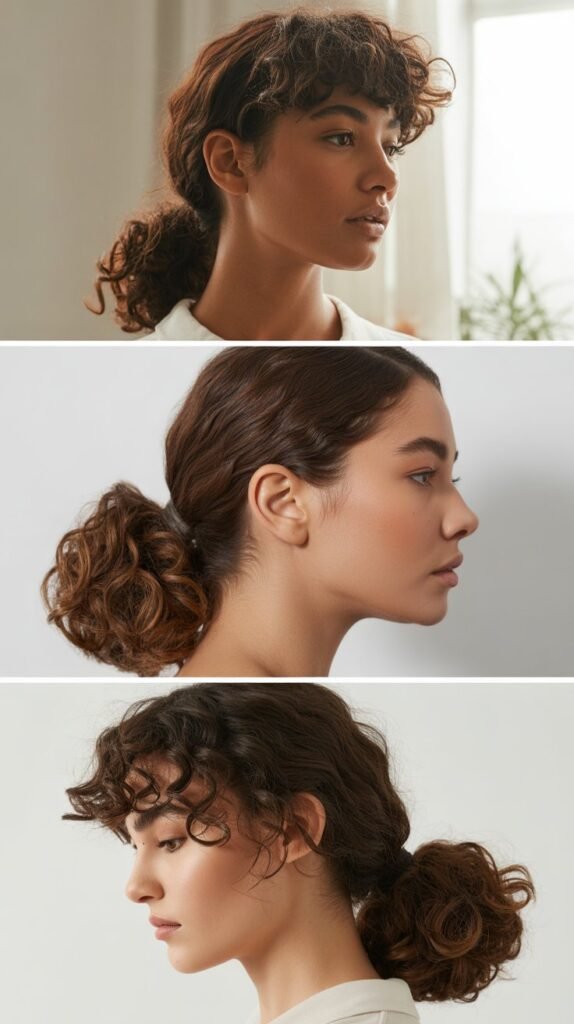 Low Curly Ponytail