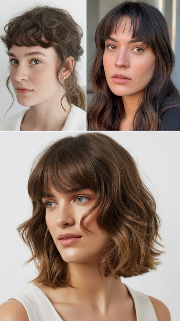 Brow-Skimming Wispy Bangs