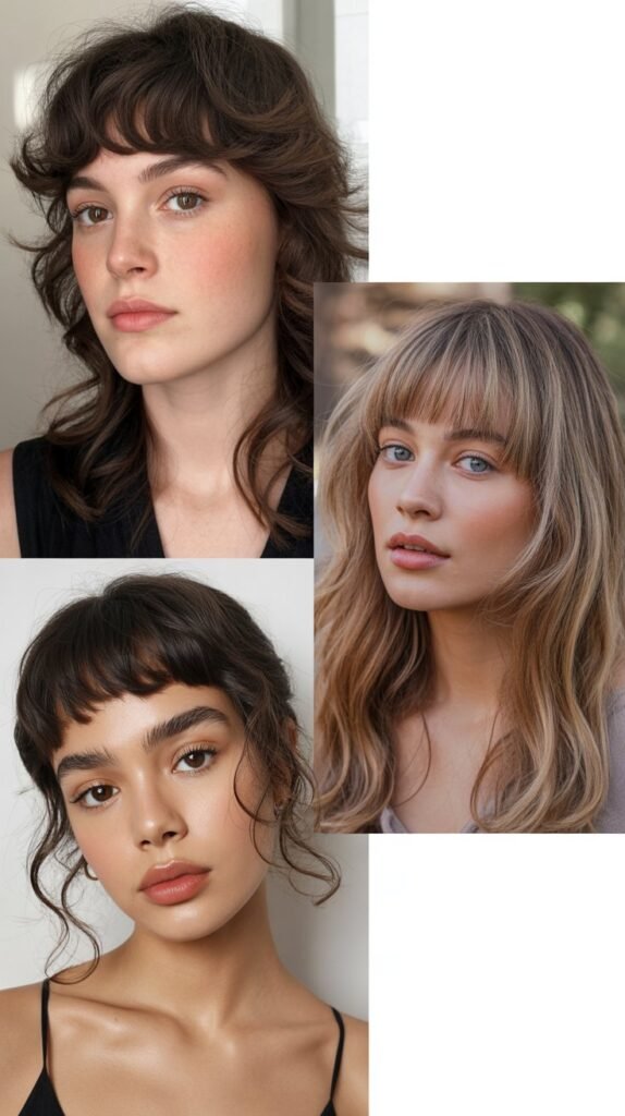 Soft Baby Bangs with Texture