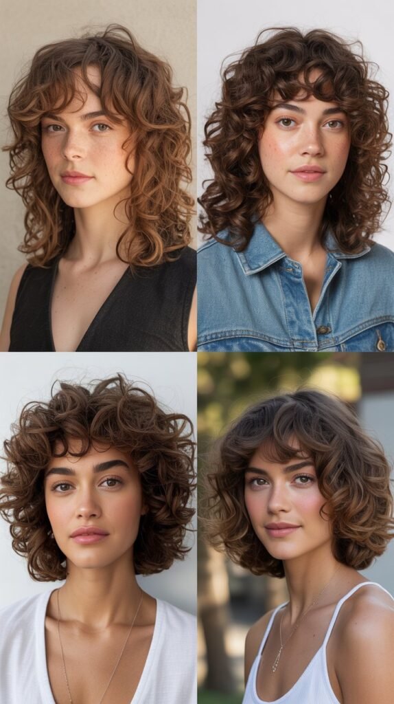 Curly Long Bob