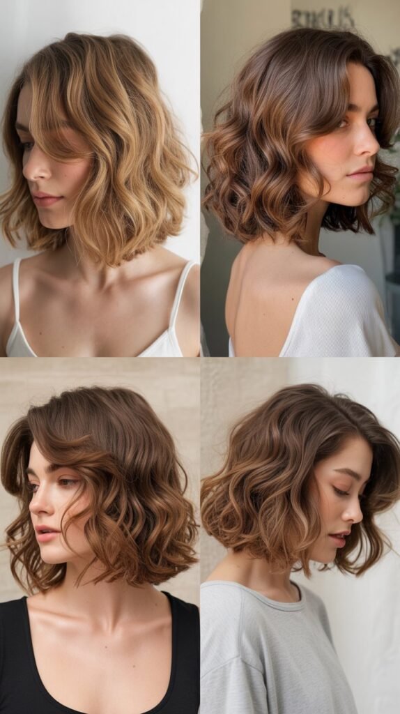 The Wavy Textured Long Bob