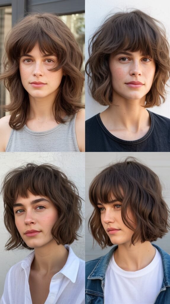 Messy Layers With Shaggy Bangs