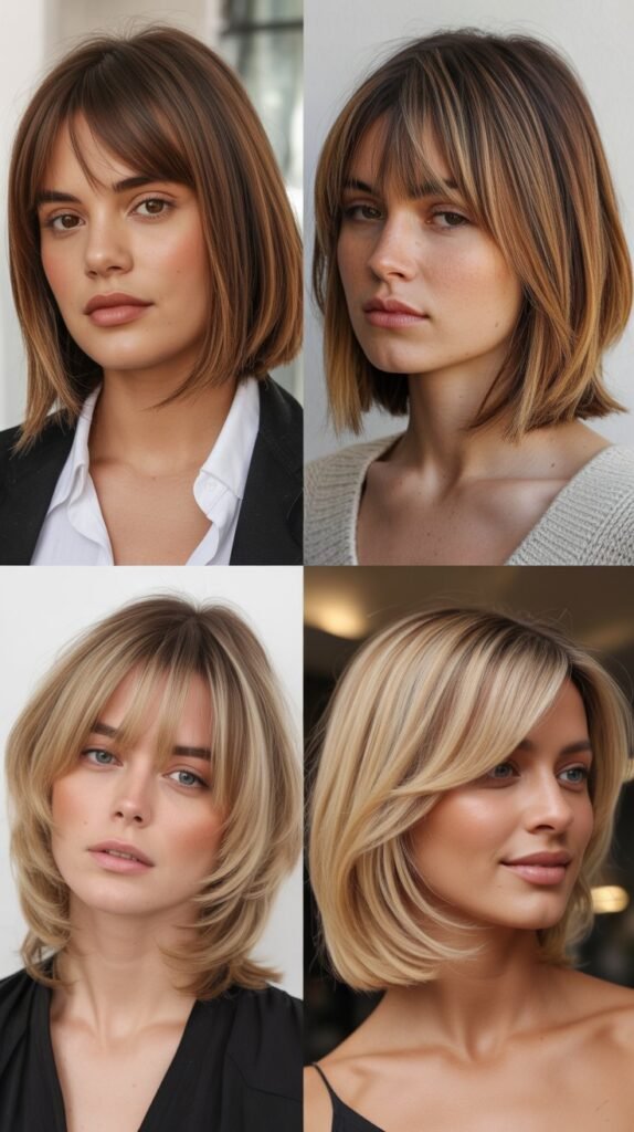 Layered Bob with Graduated Bangs