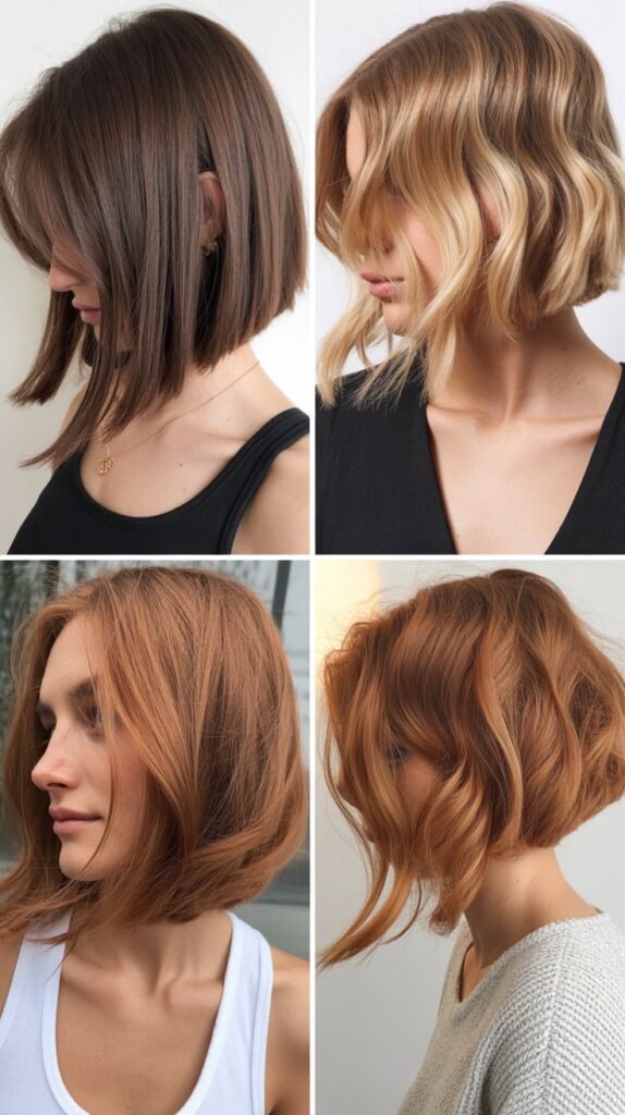 Inverted Bob With Side-Swept Long Layers