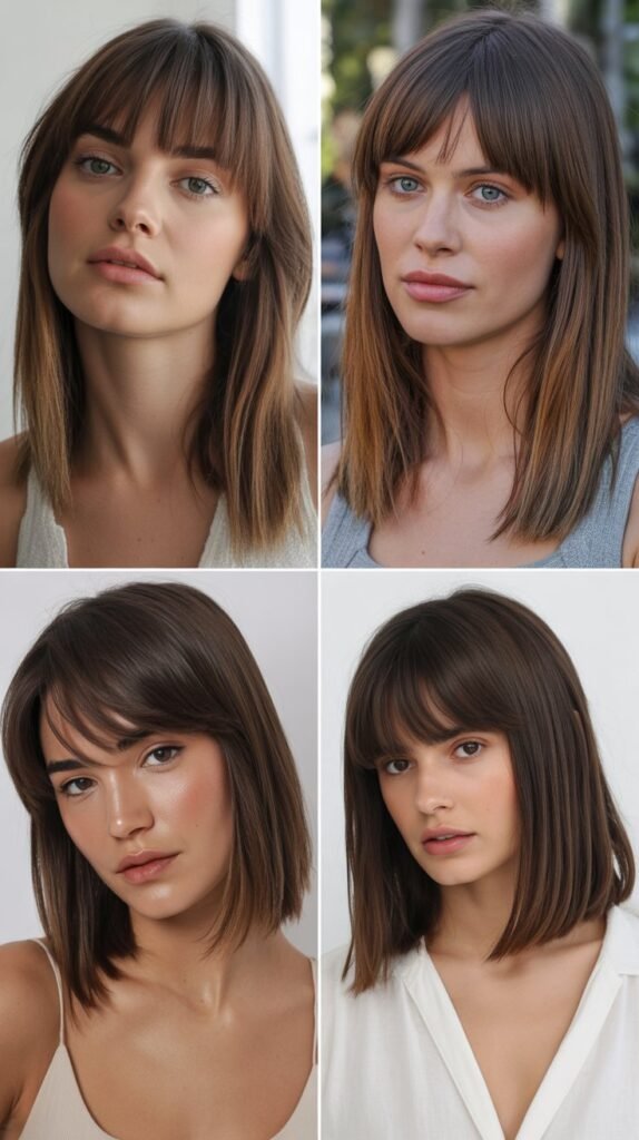 Straight Midi With Eye-Grazing Bangs