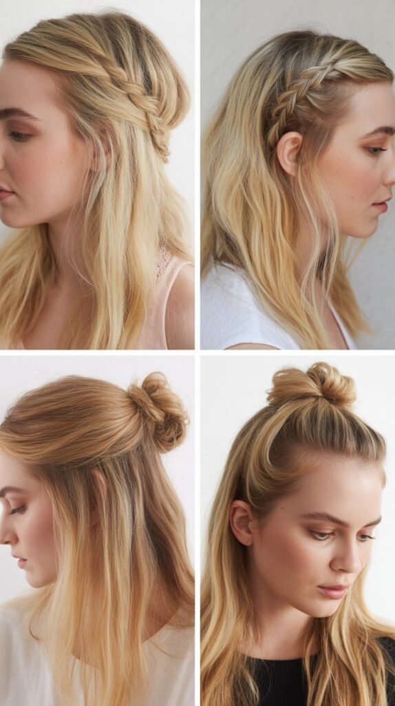 Blonde Half-Up Styles: Quick Versatility