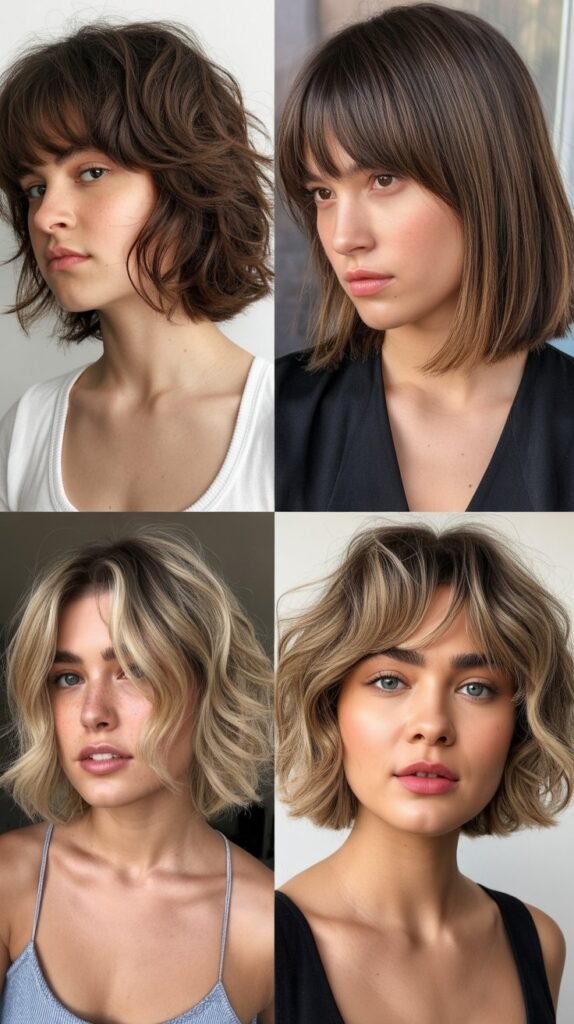 Razored Layered Bob with Piecey Bangs