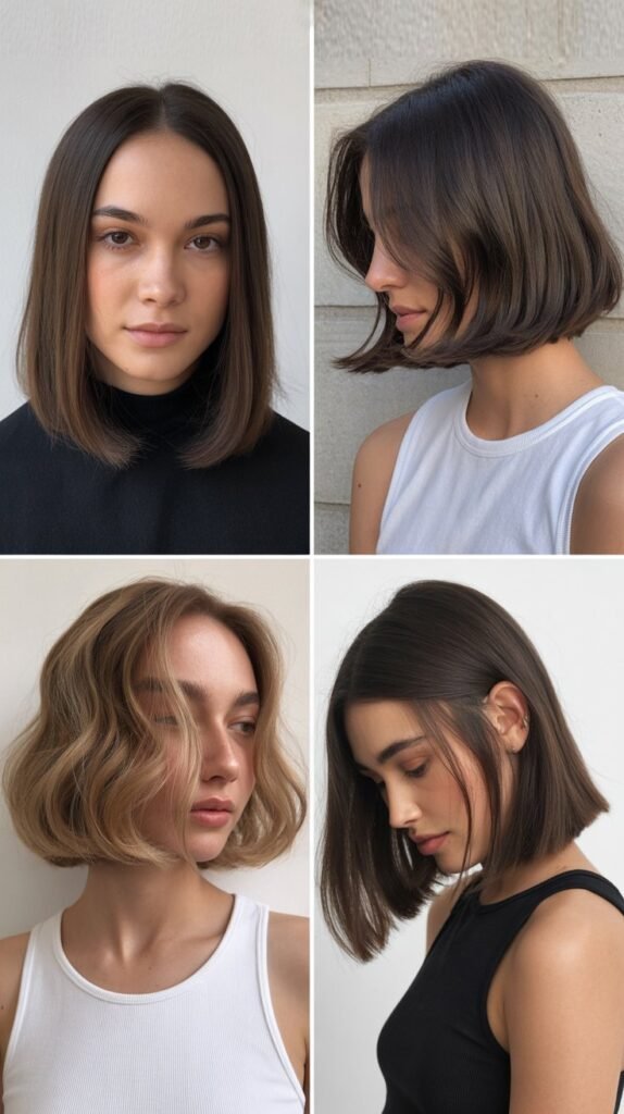 Straight Long Bob with Slight Bend