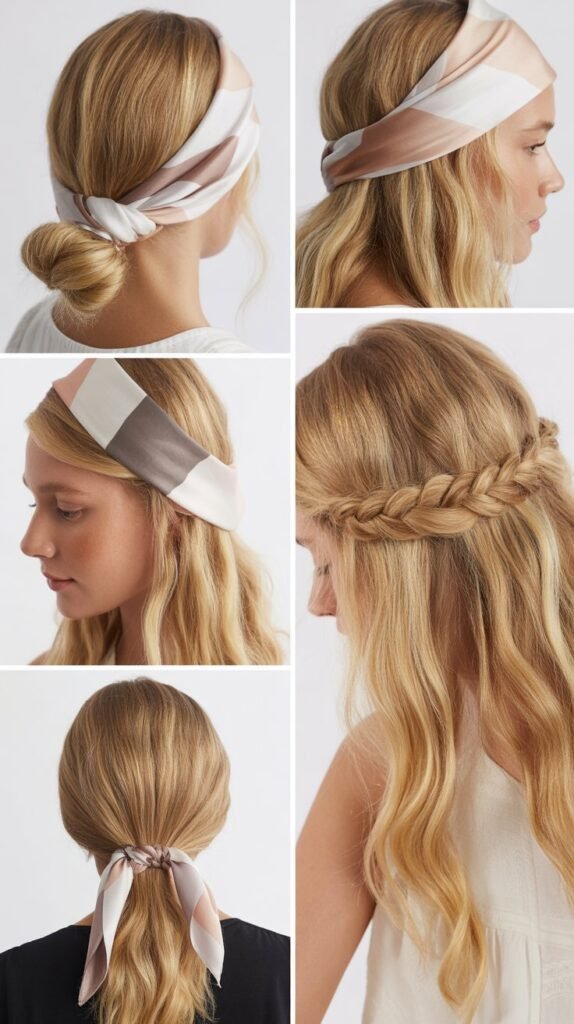 Blonde Scarf Styling: No-Heat Polished Looks