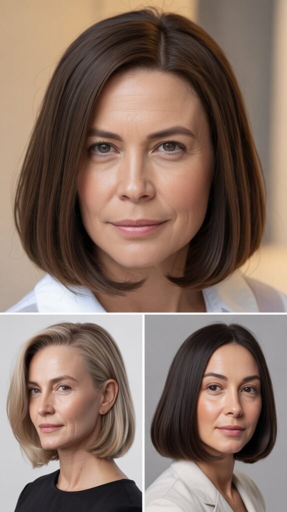 Blunt Cut with Center Part