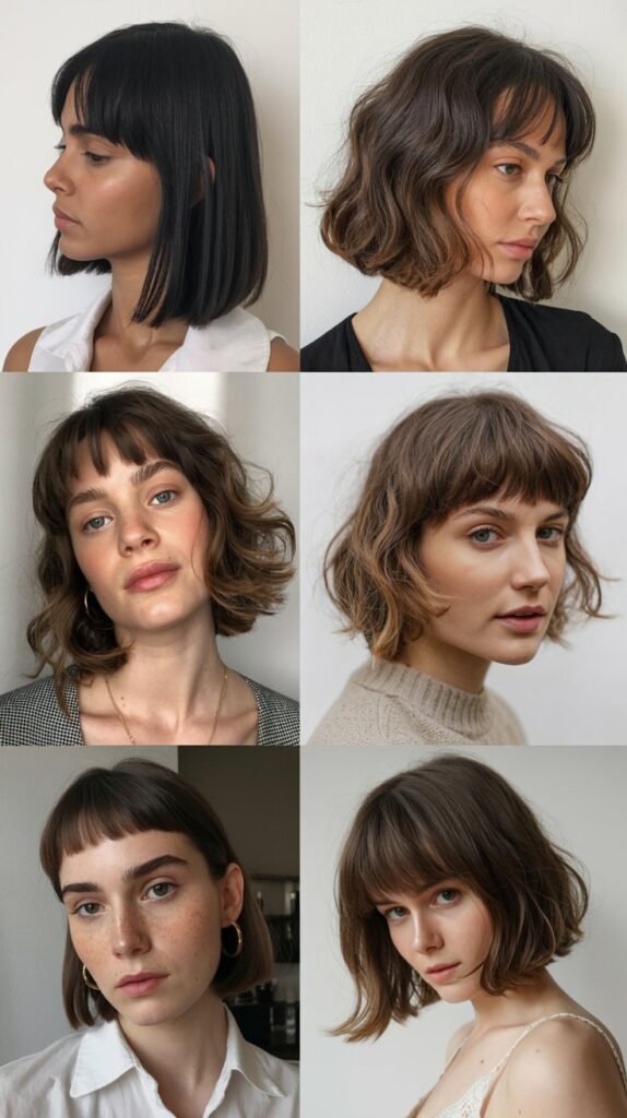 Chin-Length Bob with Bangs