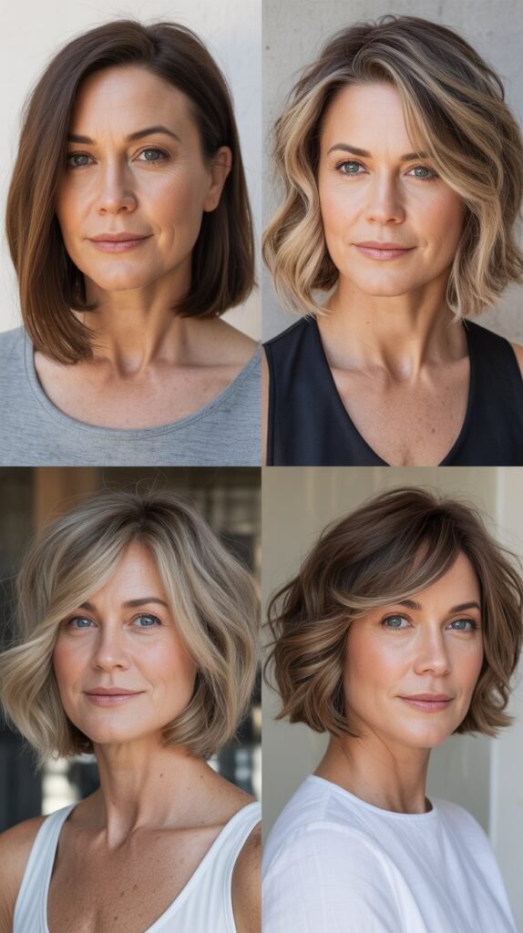 Collarbone Bob with Razored Layers