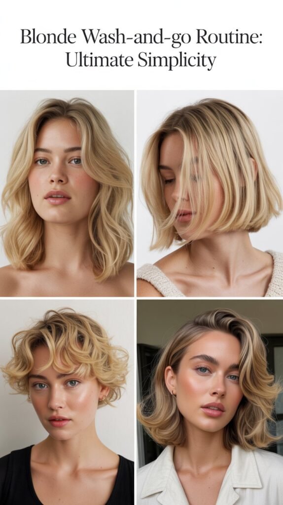 Blonde Wash-and-Go Routine: Ultimate Simplicity