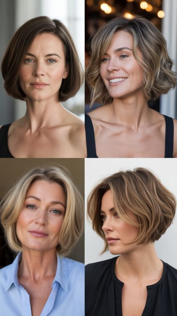 Jaw-Length Bob with Textured Ends