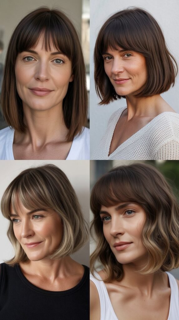 Midi Cut with Blunt Bangs