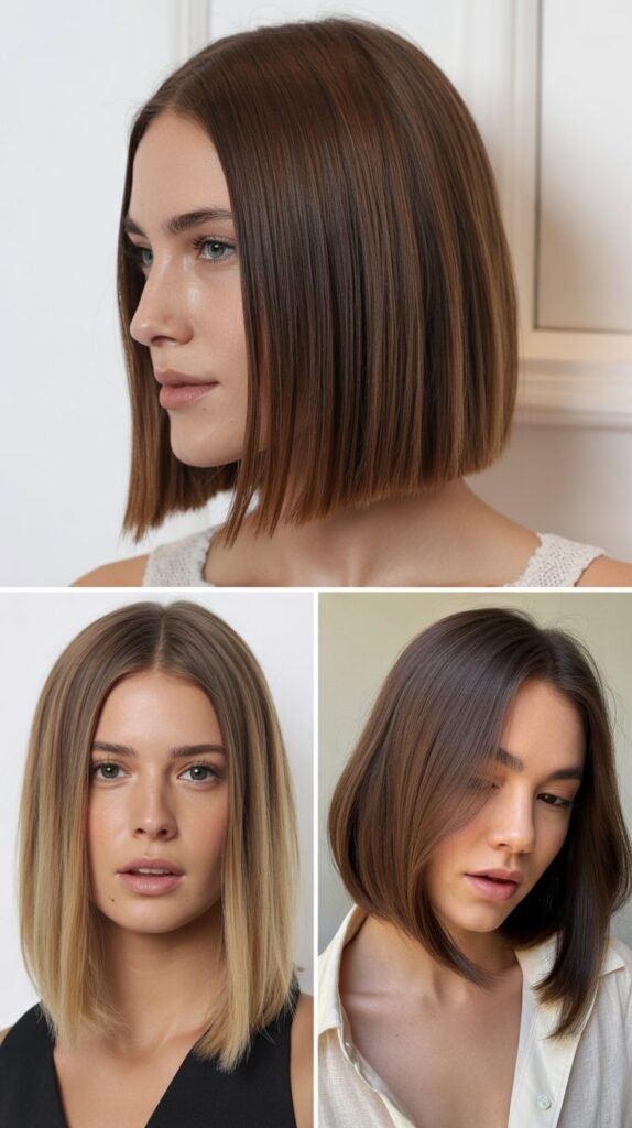 The Sleek Straight Long Bob