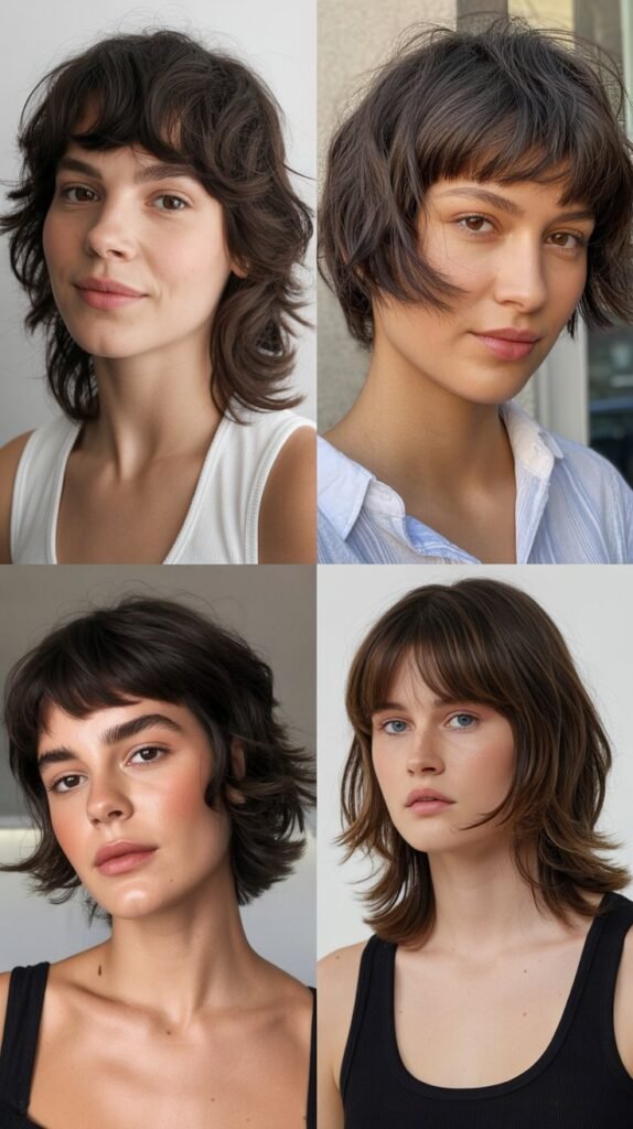 Shag with Baby Bangs and Face-Framing Pieces