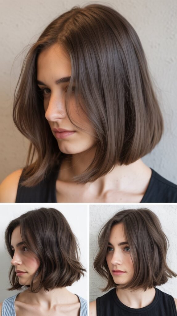  Angled Long Bob (A-Line Bob)