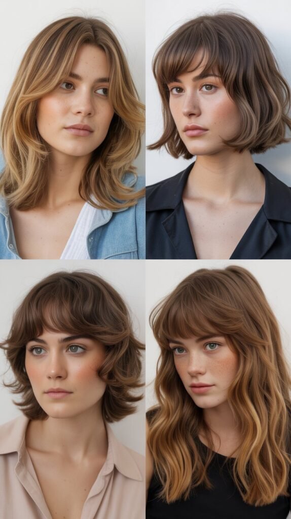  Shag with Soft Rounded Bangs