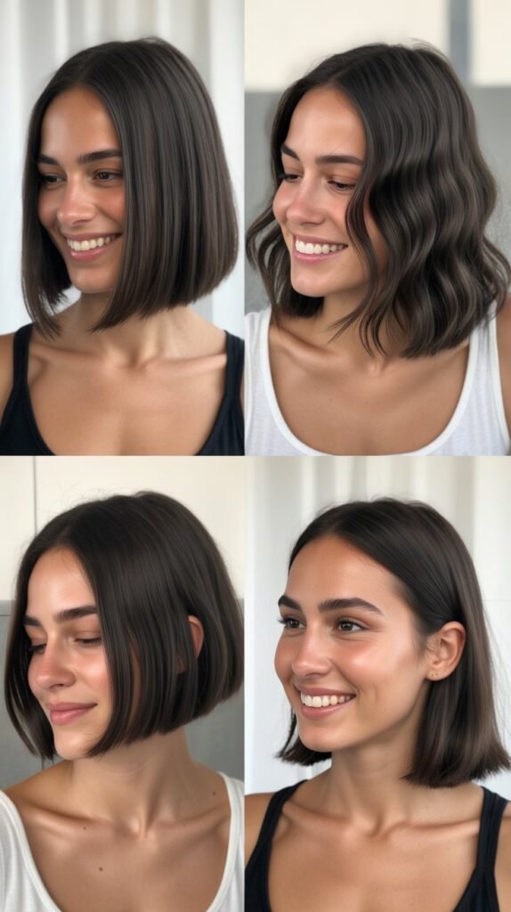 Sleek Undercut Bobs